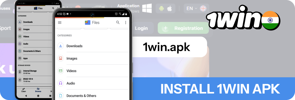 Follow the installation instructions to activate 1win app