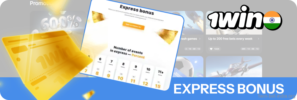 1Win throws in an “Express Bonus” for the sports section