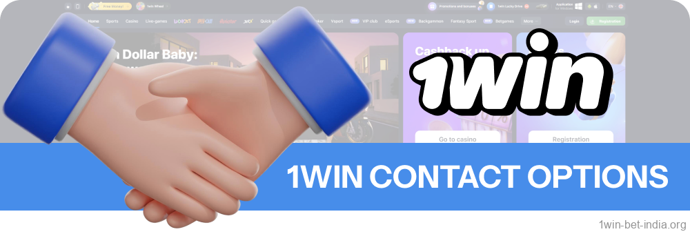 You can get in touch with 1win India support