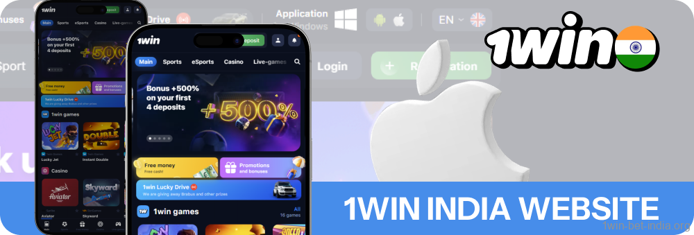 Head over to the 1Win India website