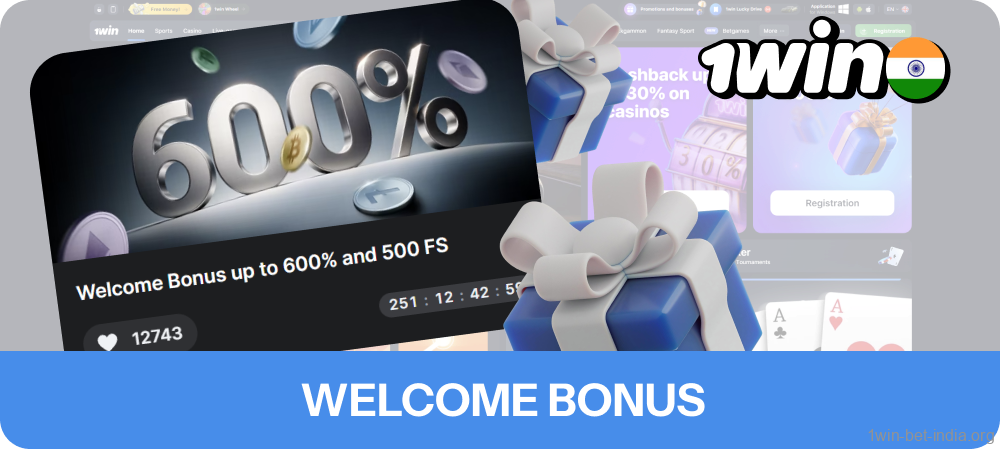 1win welcome bonus of 500% up to ₹180,000