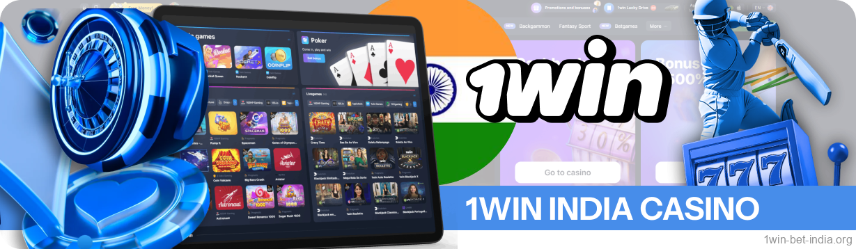 1Win is an online betting site and casino for players in India